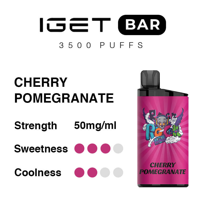 Cherry Pomegranate – IGET Bar 3500 Puffs