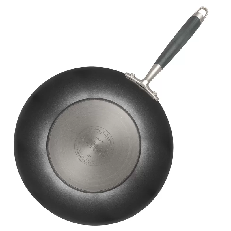 Anolon 82031 Advanced Hard Anodized Nonstick Frying Pan/ Fry Pan/ Saute Pan/ All Purpose Pan with Lid - 12 Inch， Gray