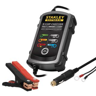 Stanley 8 Amp Portable Car Battery ChargerMaintainer BC8S