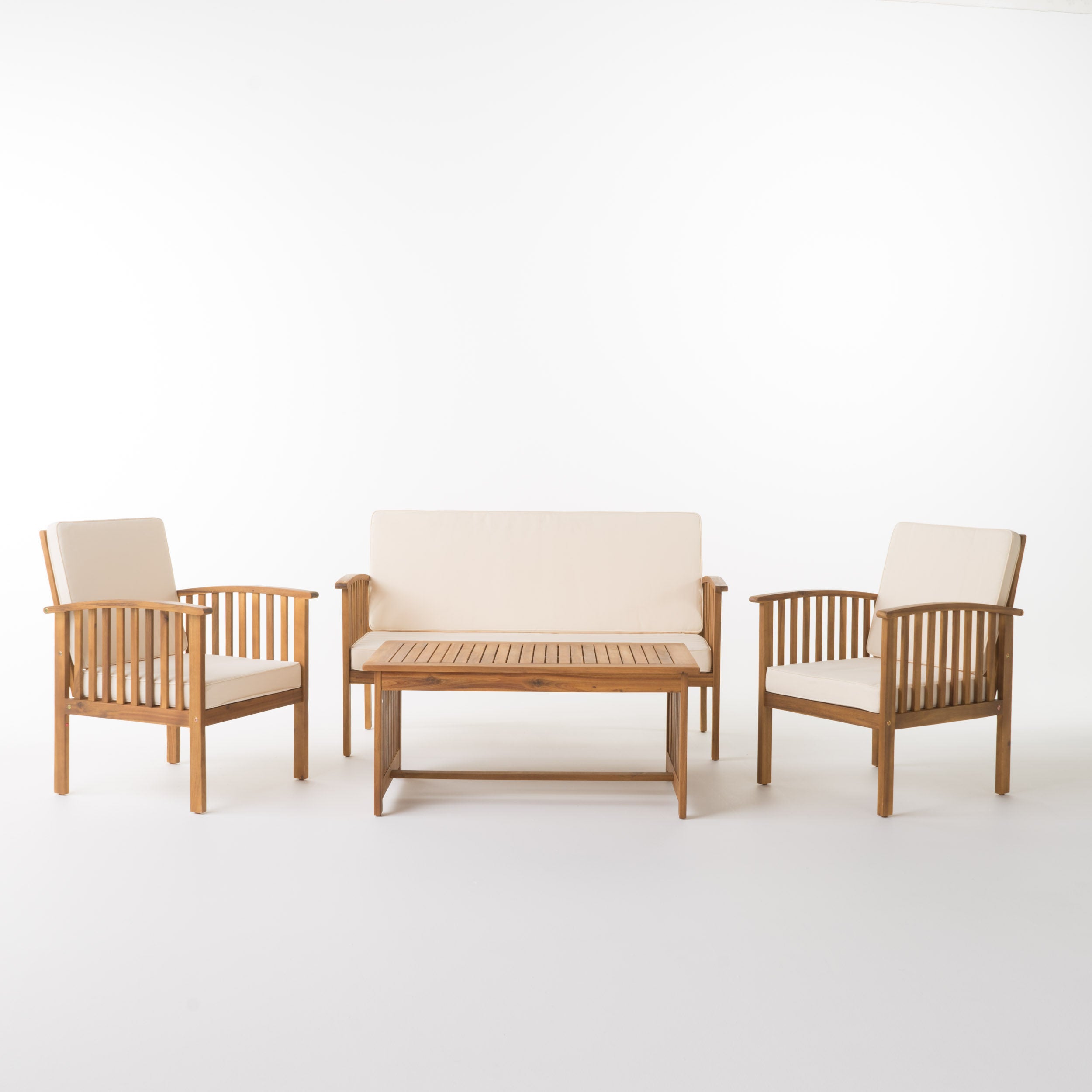 Cape Town Acacia Wood Outdoor Sofa Set