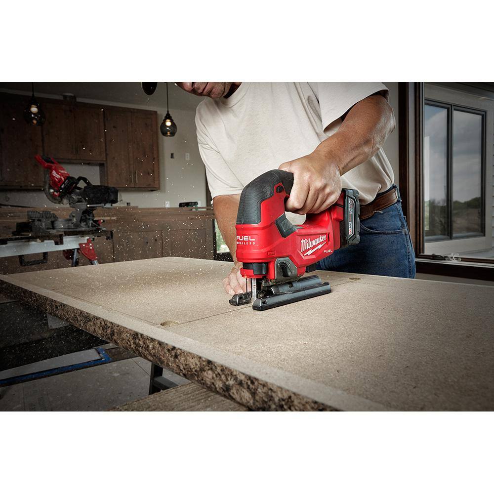 MW M18 FUEL 18V Lithium-Ion Brushless Cordless Compact Router and Jig Saw 2-Tool Set (Tool-Only) 2723-20-2737-20