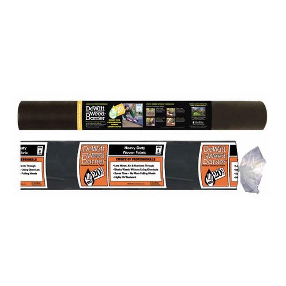 DeWitt 20 Year 4.1oz 3' x 250' Home & Commercial Heavy-Duty Woven Landscape Weed Barrier Fabric