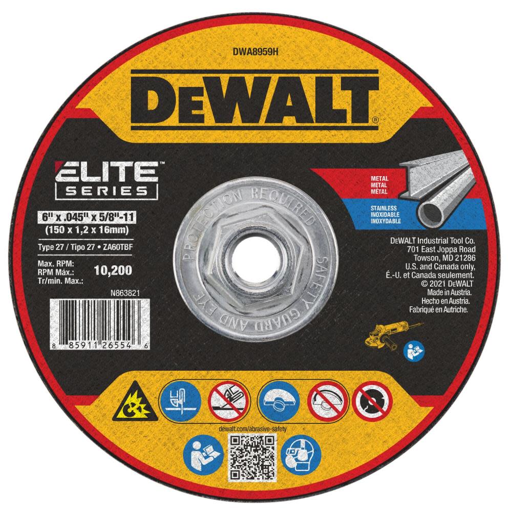 DEWALT Mini Hub Wheels 6 x .045 x 5/8to 11 XP T27