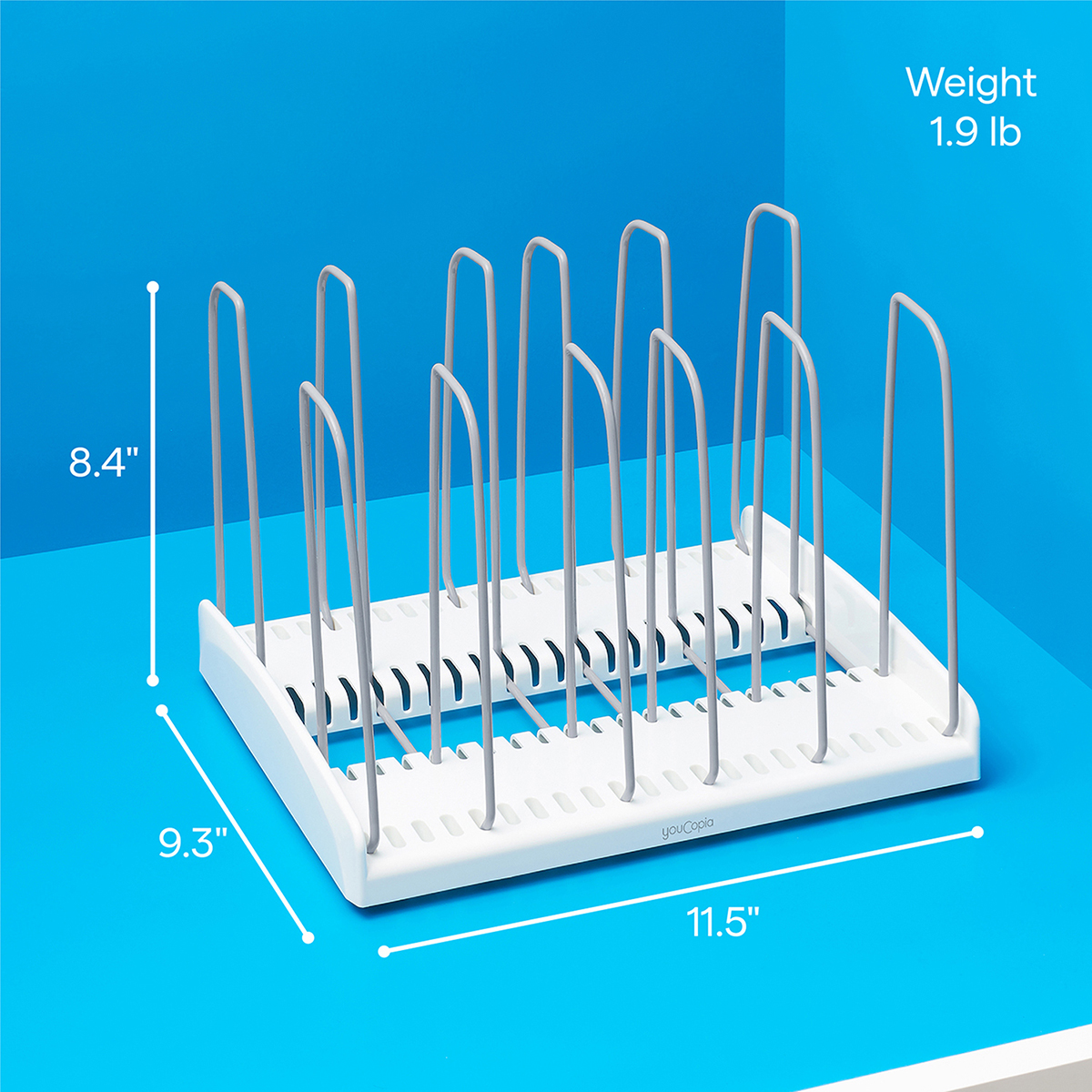 YouCopia White StoreMore Adjustable Cookware Rack