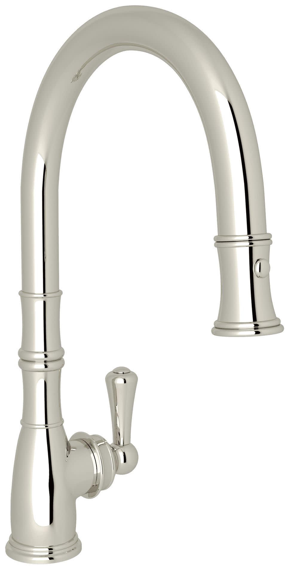 Perrin And Rowe U.4744-2 Georgian Era 1.75 GPM Pull Down Kitchen Faucet - Nickel