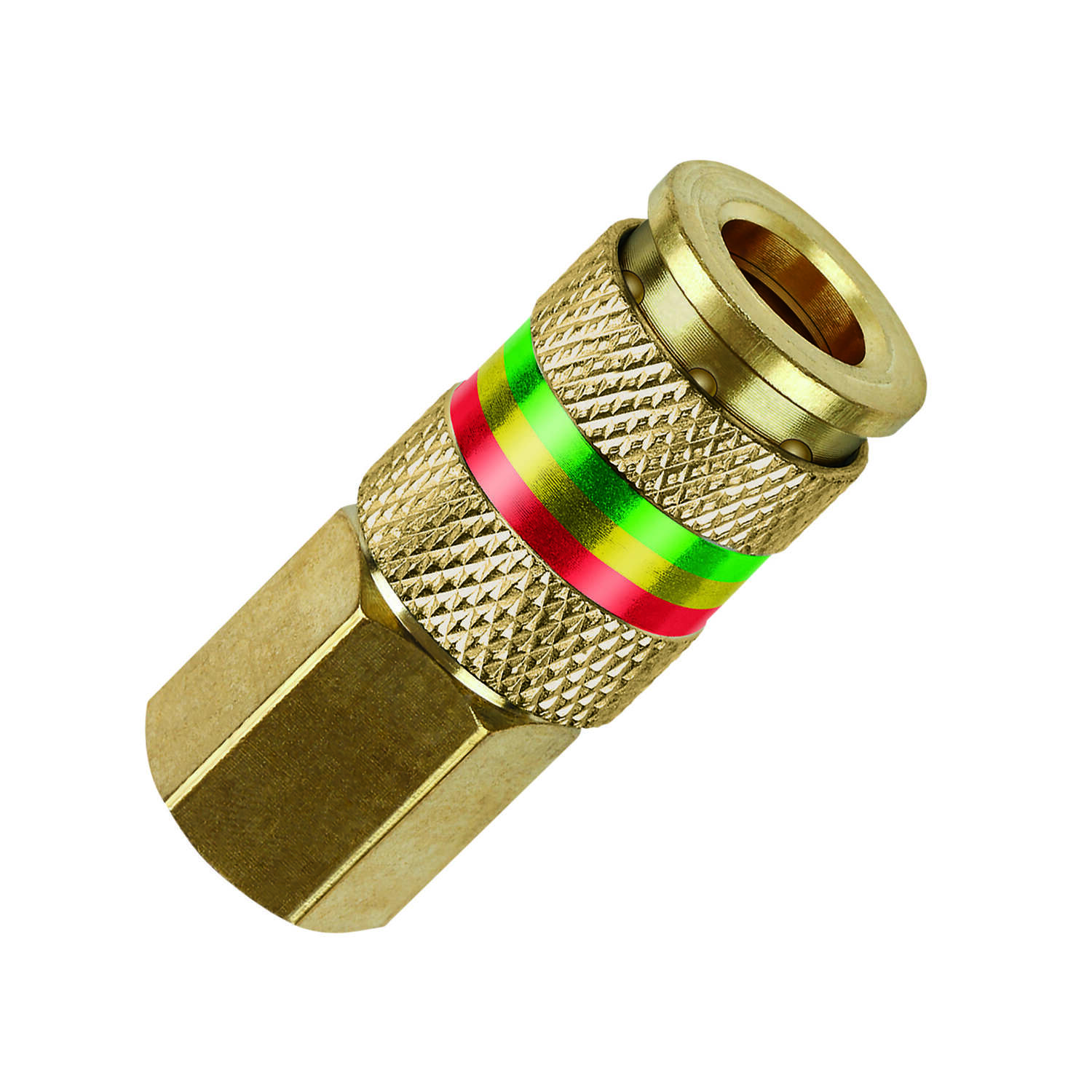 Tru-Flate Brass U-Style Universal Coupler 1/4 in. Female 1 pc