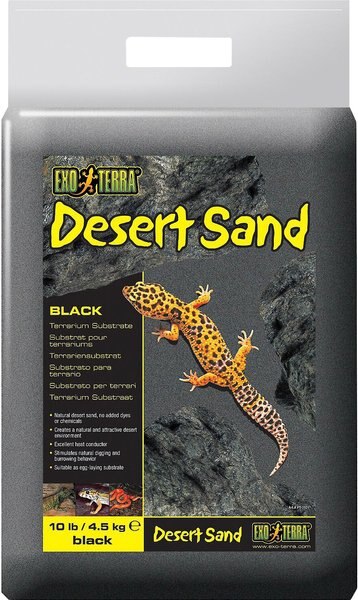 Exo Terra Desert Sand Terrarium Reptile Substrate， Black