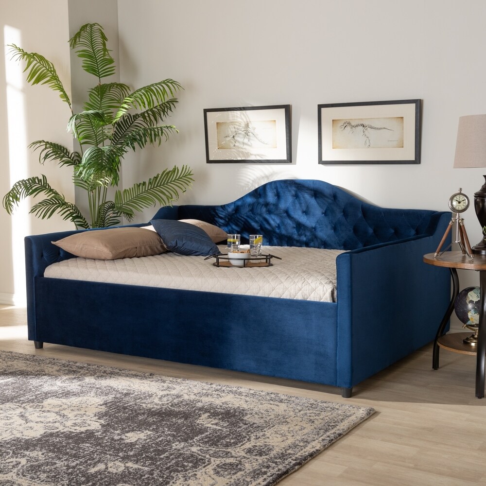 Copper Grove Koziatyn Contemporary Velvet Daybed