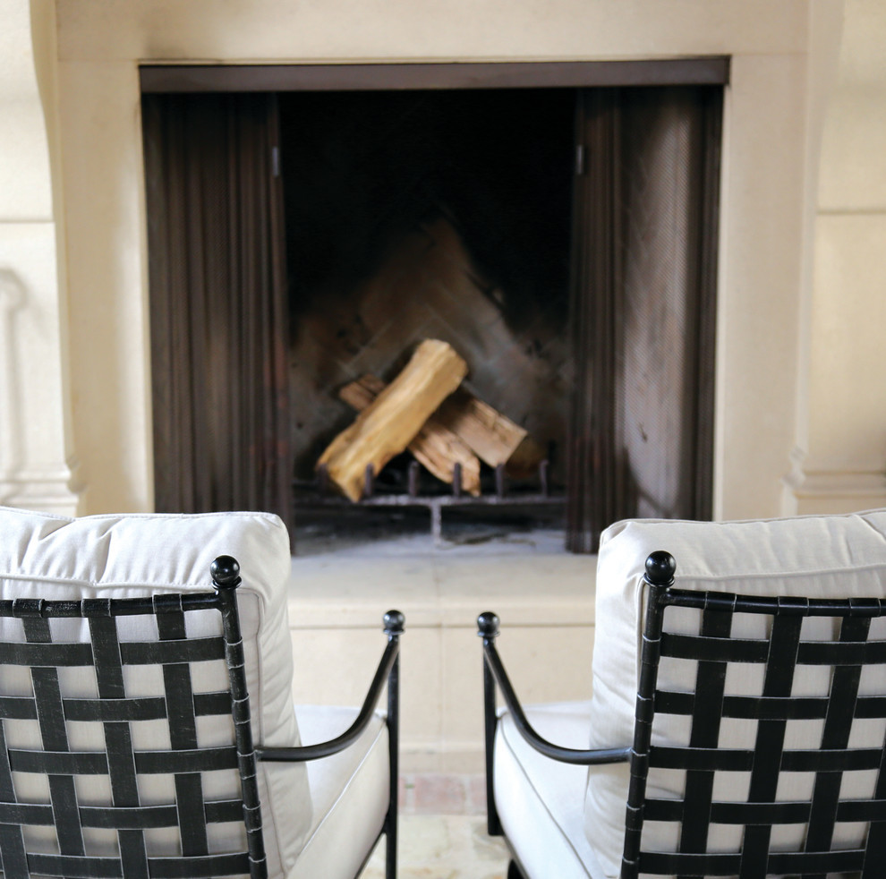 Provence Club Chair With Cushions  Canvas Flax With Self Welt   Industrial   Outdoor Lounge Chairs   by Sunset West Outdoor Furniture  Houzz