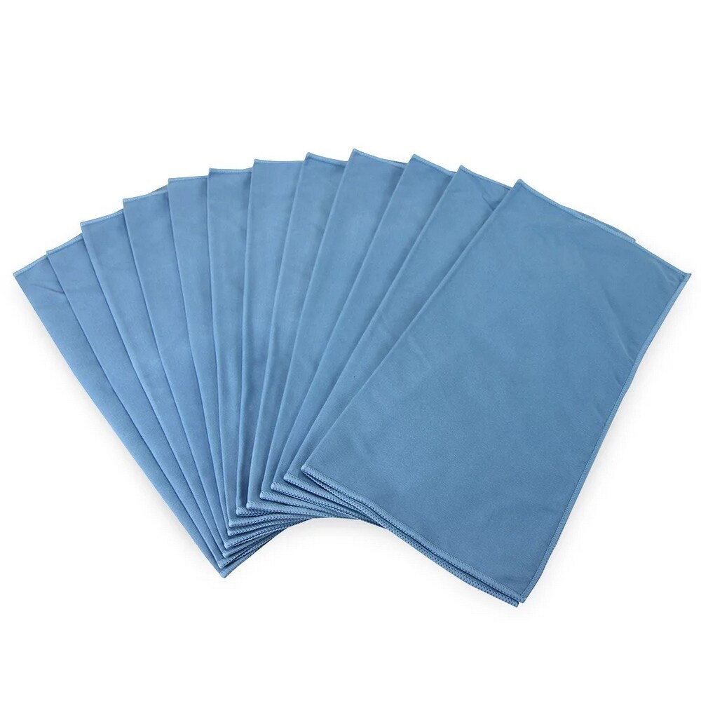 Arkwright 12 Piece Microfiber Suede Window Cleaning Cloths   16x16