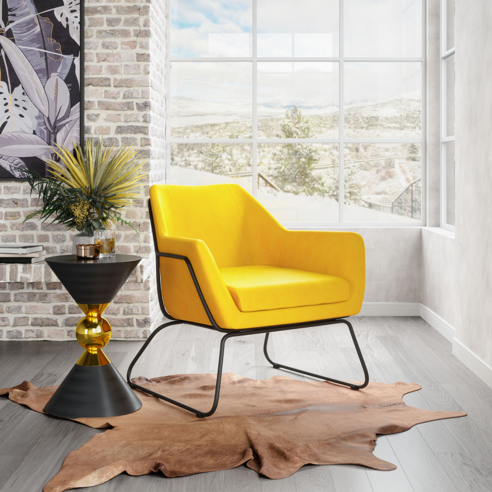 Jose Accent Chair Brown   Contemporary   Armchairs And Accent Chairs   by Zuo Modern Contemporary  Houzz