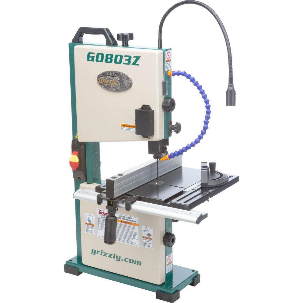 Grizzly Industrial 9 in. Benchtop Bandsaw with Laser Guide and Quick Release G0803Z