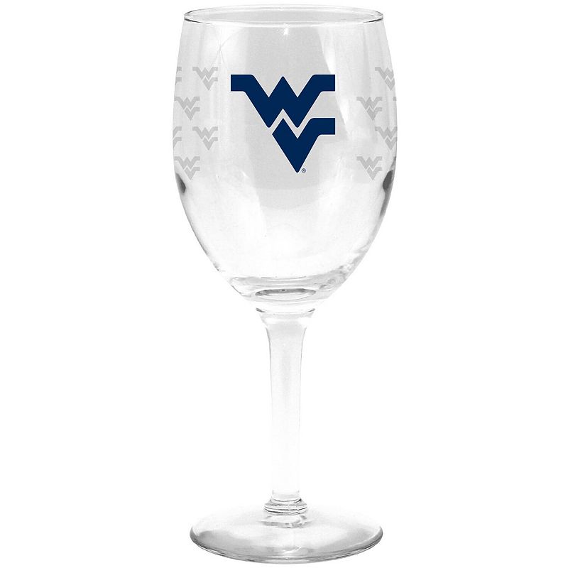 West Virginia Mountaineers 11oz. Mom Stemmed Wine Glass