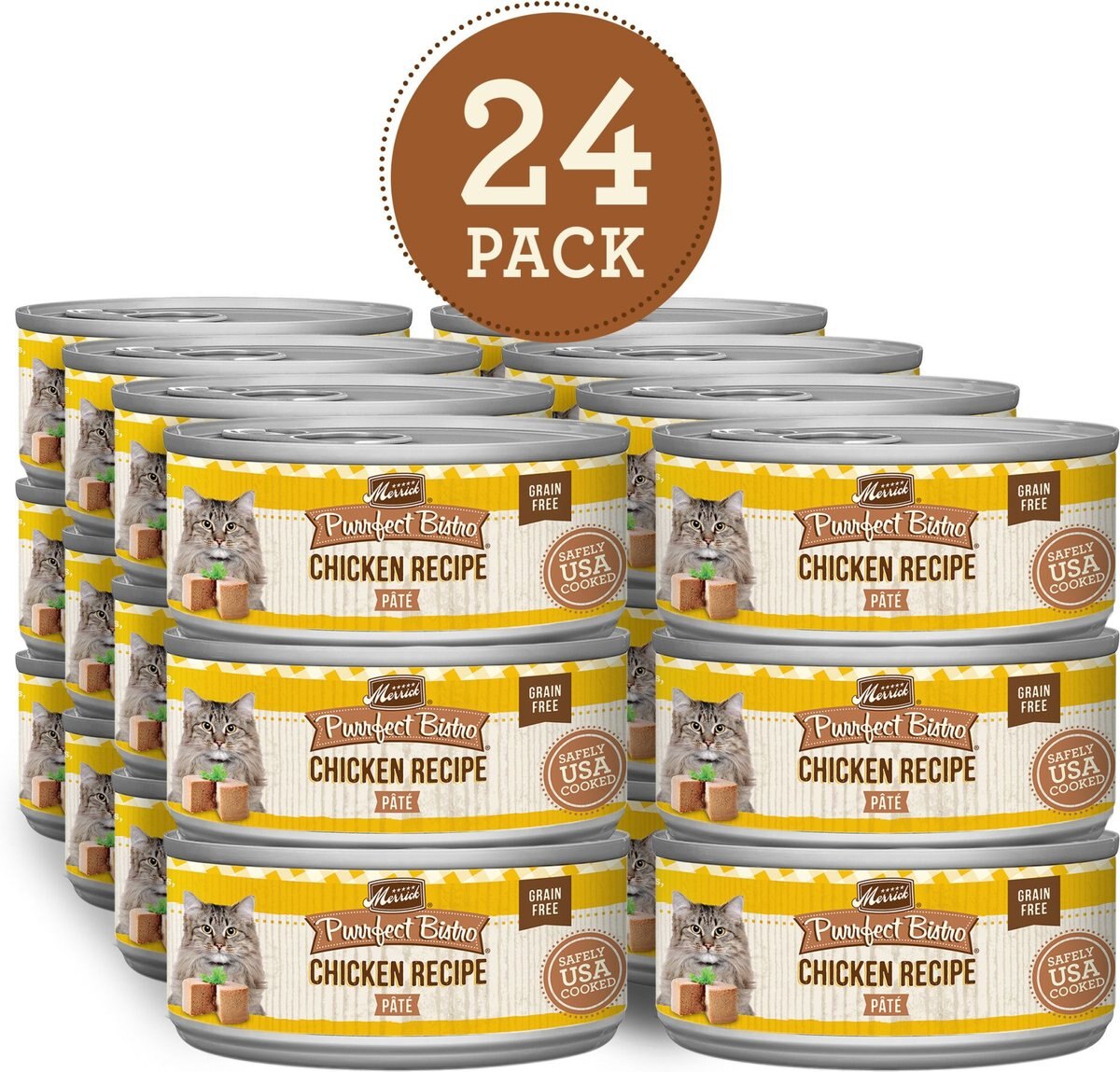 Merrick Purrfect Bistro Grain-Free Chicken Pate Canned Cat Food