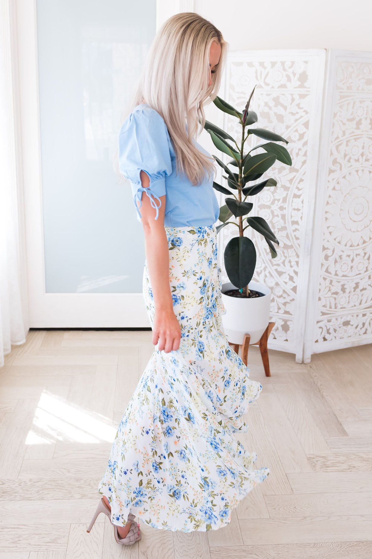 Such A Delight Modest Ruffle Skirt