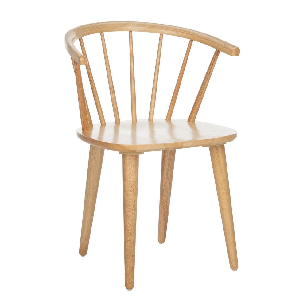 SAFAVIEH Dining Country Blanchard Natural Wood Dining Chairs (Set of 2)   21.3\