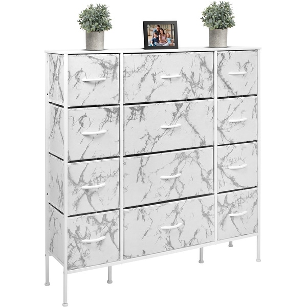 Dresser w/ 12 Drawers - Furniture Storage Chest Tower Unit for Bedroom - - 35417962