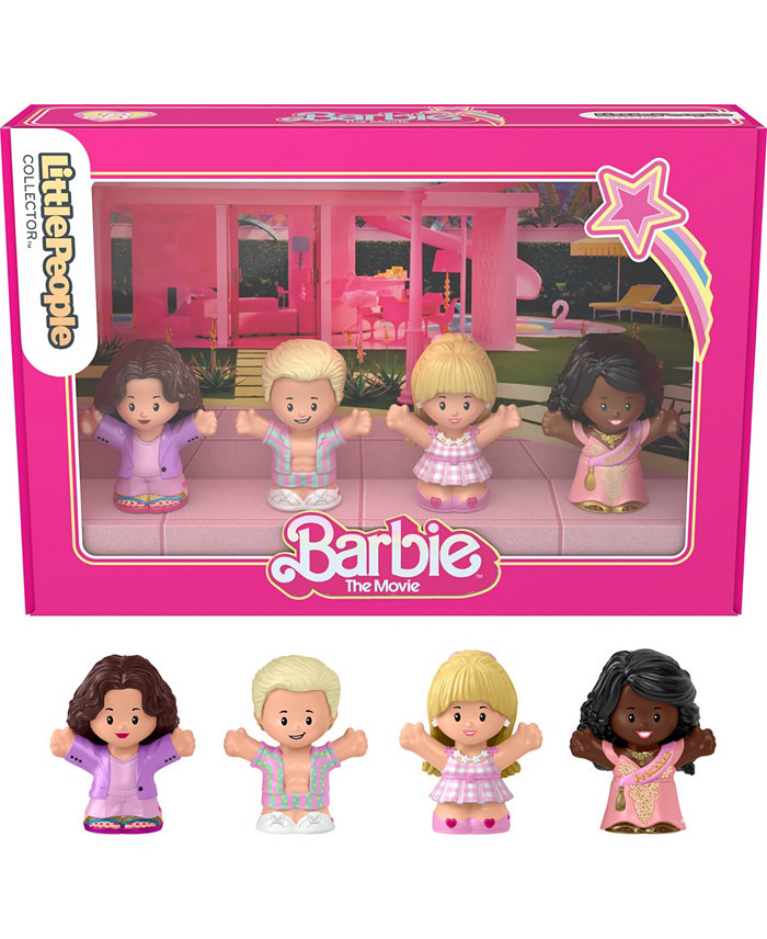 Little People Fisher-Price Collector Barbie- the Movie Special Edition Set for Adults and Fans  4 Figures