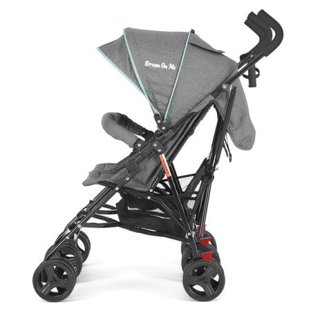 Dream On Me Volgo Twin Umbrella Stroller, Mint and Dark Grey