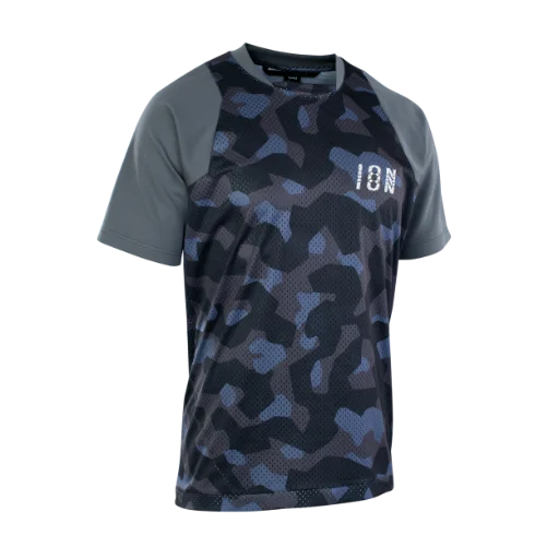 ION Scrub Short Sleeve MTB Jersey - Gray - 2022