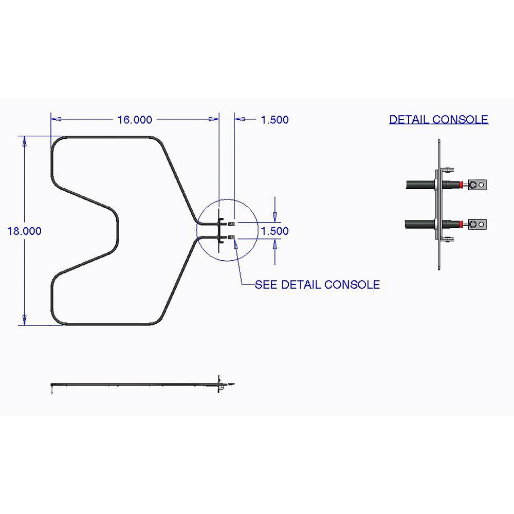 Range Kleen Oven Heating Element 7502