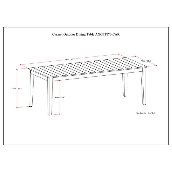 WyndenHall Lotus 83 inch Wide Contemporary Outdoor Dining Table in Distressed Weathered Grey - N/A