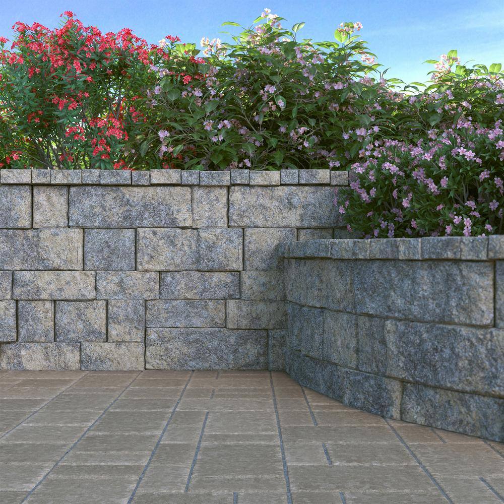 Pavestone RockWall Large 6 in. H x 17.44 in. W x 7 in. L Marine Concrete Wall Block ( 48-Piece34.9 sq. ft.Pallet) 79890