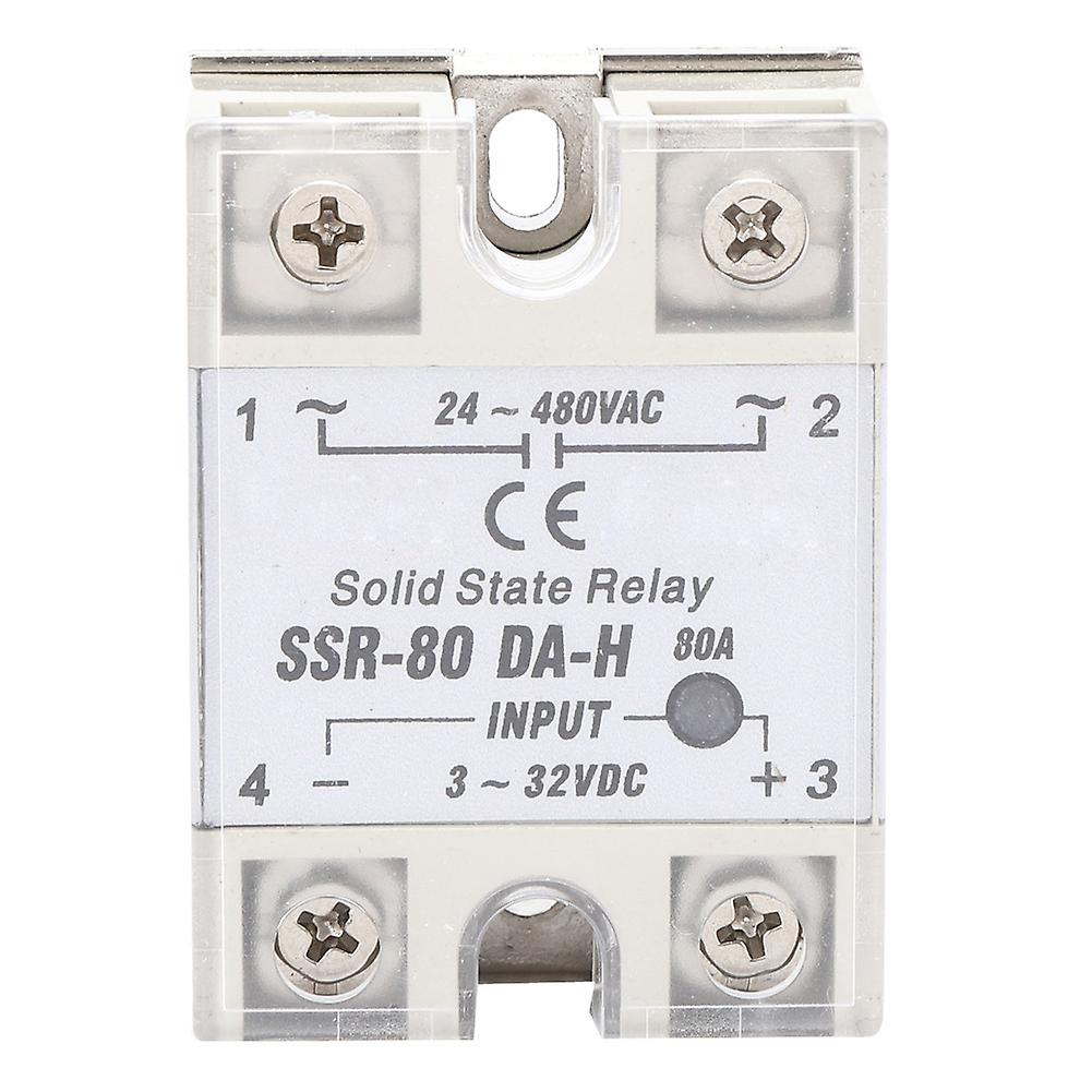 Solid State Relay Dc Ac Ssr With Non Contact Switch High Quality Ssr-80a Da H 24-480vac