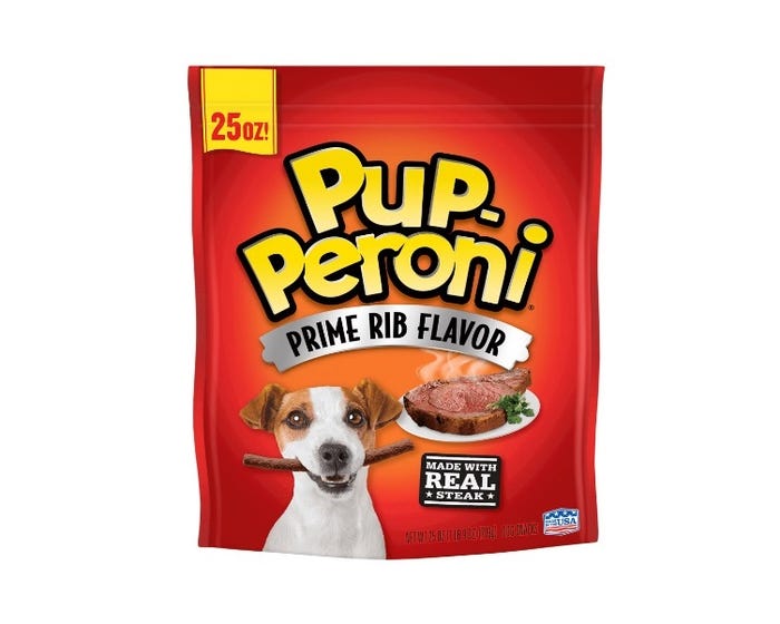 Pup-Peroni Prime Rib Flavor Dog Treats， 25 oz.