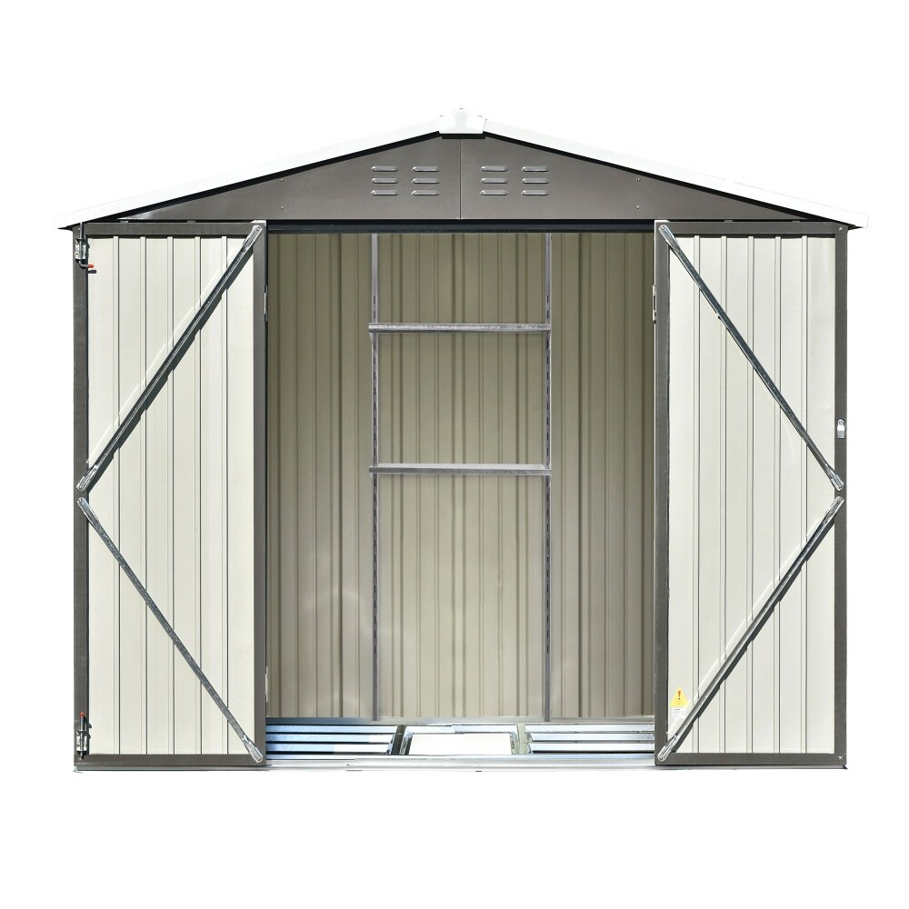 Bike Shed Garden Shed Metal Tool Storage Shed with Vents