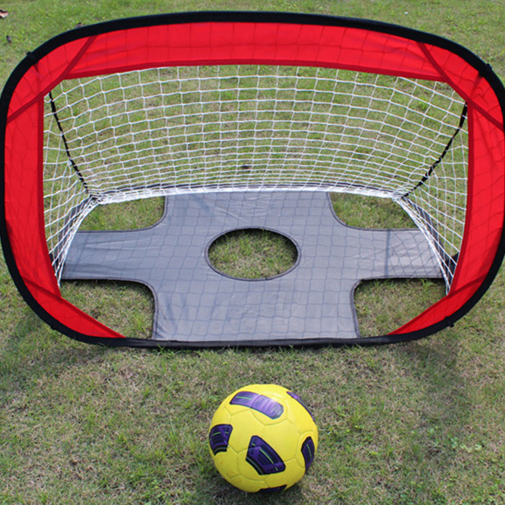 Willstar Pop Up Kids Football Goal Net Foldable Football Goal， Outdoor Portable Strong Sport Training Nets for Backyard Soccer Nets Sports