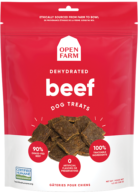 Open Farm Dehydrated Grain Free Beef Dog Treats