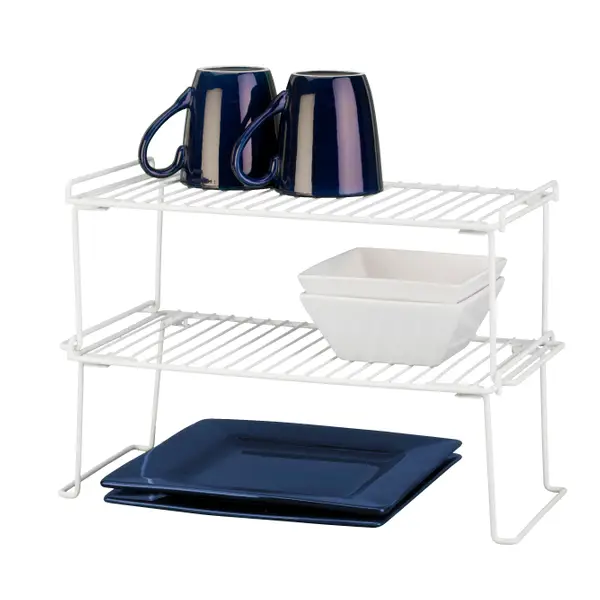 Grayline White Large Folding Stacking Shelf