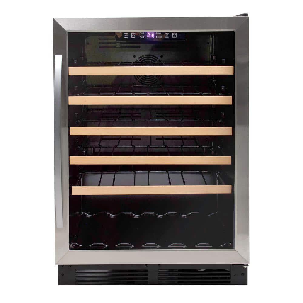 Avanti 24 in Width 51Bottle Wine Cooler Stainless Steel