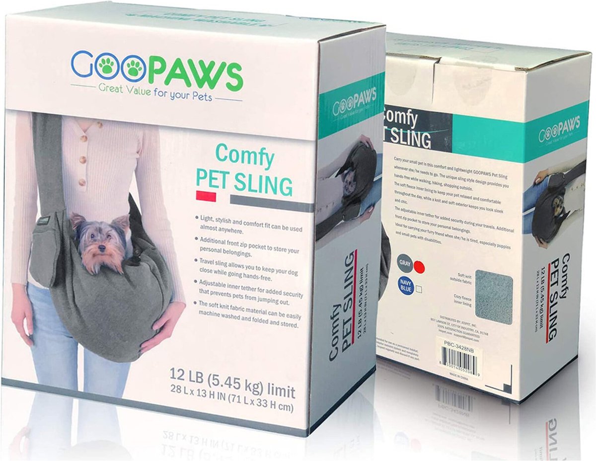 Jespet GooPaws Comfy Dog and Cat Sling