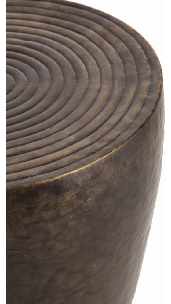 Clint Side Table  Antique Bronze  Iron  Round  21.5 quotDia (2034 35H9E)   Industrial   Coffee Tables   by Lighting Reimagined  Houzz