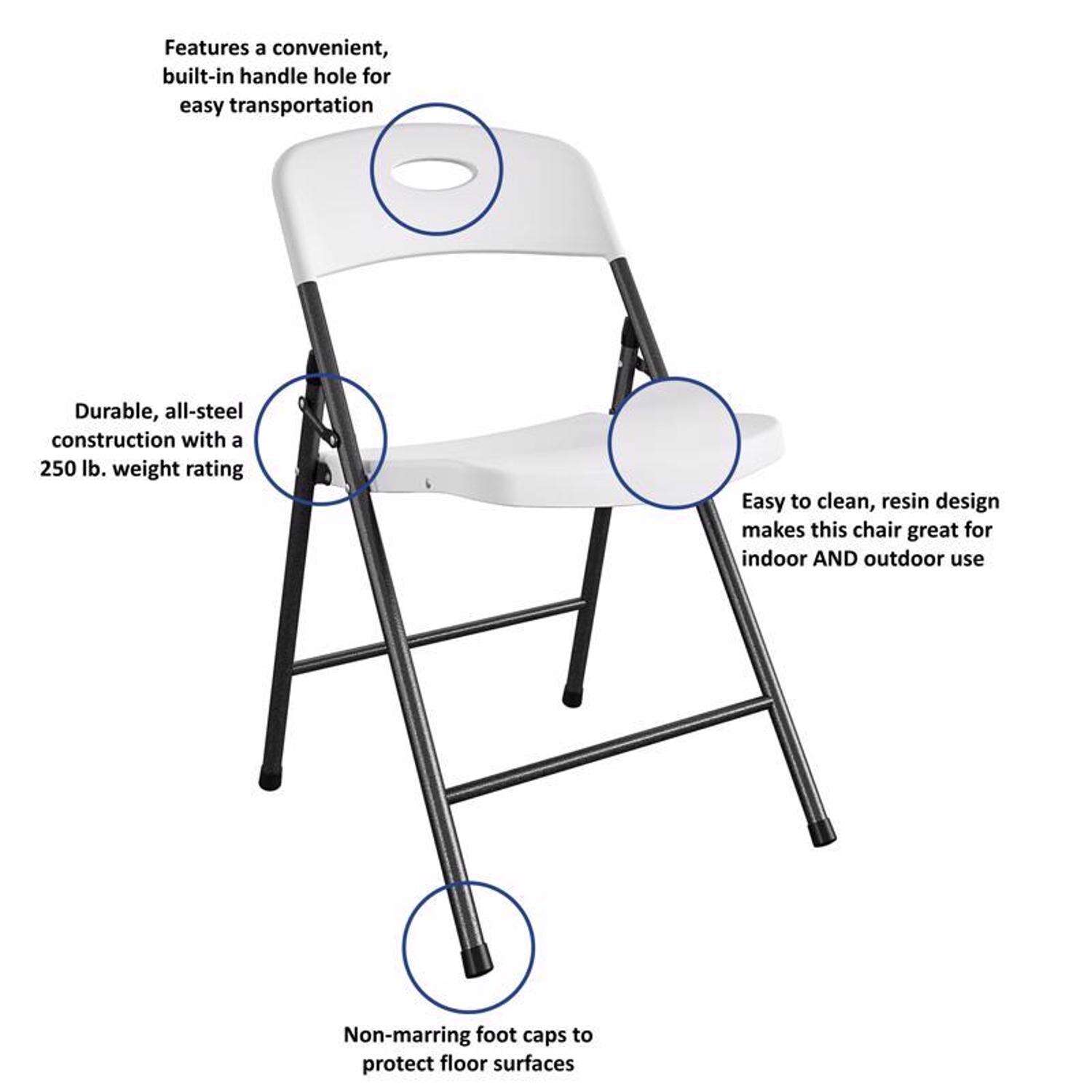 Cosco White Folding Chair