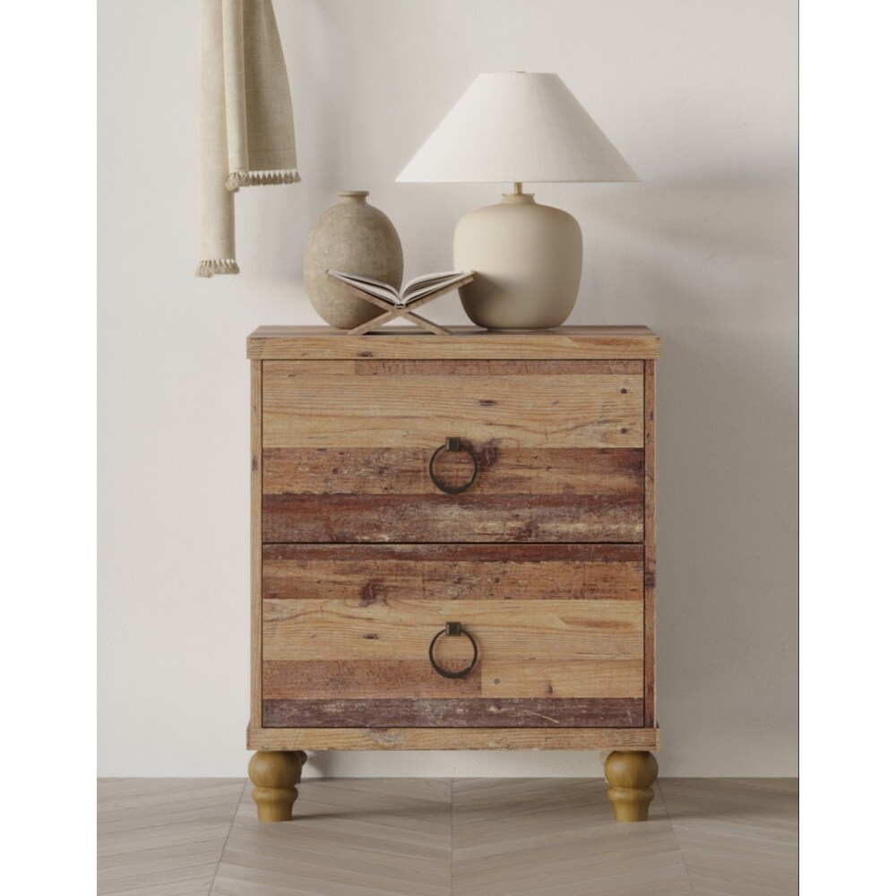 Jethro 2 Drawer Nightstand