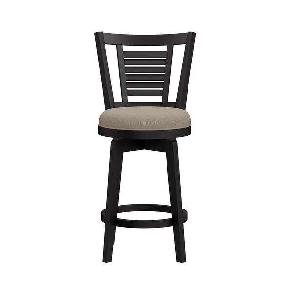 Hillsdale Furniture Foxmoor Wood Swivel Stool， Black