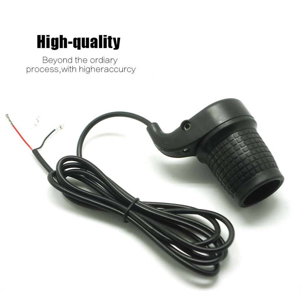 Electric Bicycle Half Twist Throttle Waterproof Speed Controller Cycling E Bike Accessories Throttle Ebike Handlebar with Grip