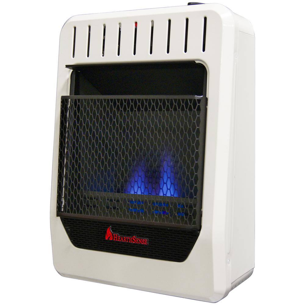 HearthSense 10000 BTU Ventless Dual Fuel Blue Flame Heater With Base Manual Control 140323