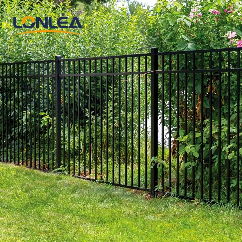 Factory Wholesale Outdoor Metal Iron Panel Garden Aluminium Metallic Fencing Gate