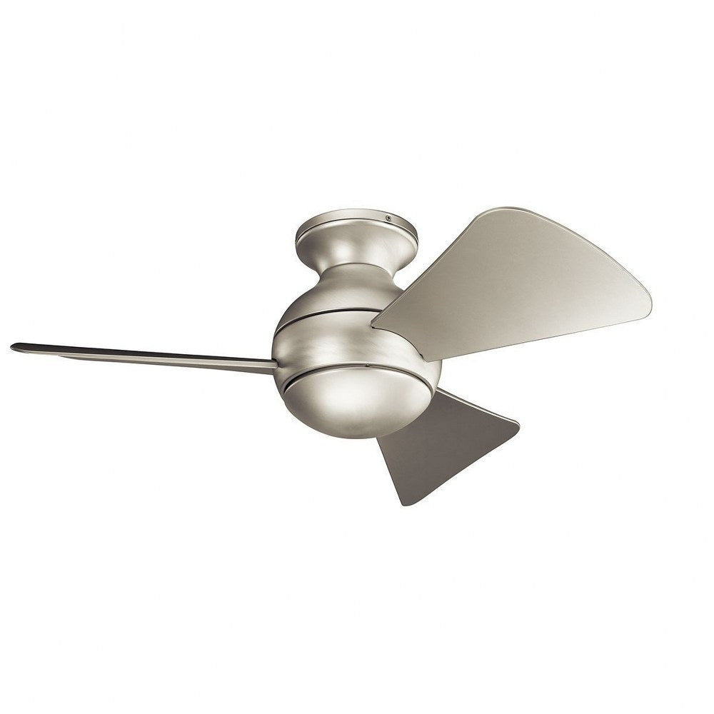 Ceiling Fan with Light Kit 11 inches Tall By 34 inches Wide-Satin Black Finish Bailey Street Home 147-Bel-4187195