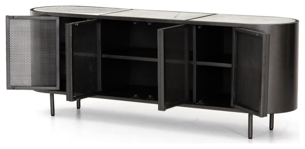 Ada Media Console   Industrial   Media Storage   by Virgil Stanis Design  Houzz