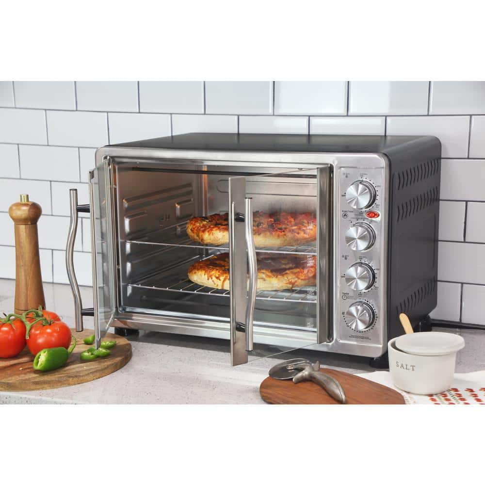 Maximatic Elite Platinum Double Door Oven with Rotisserie and Convection Silver ETO4510B