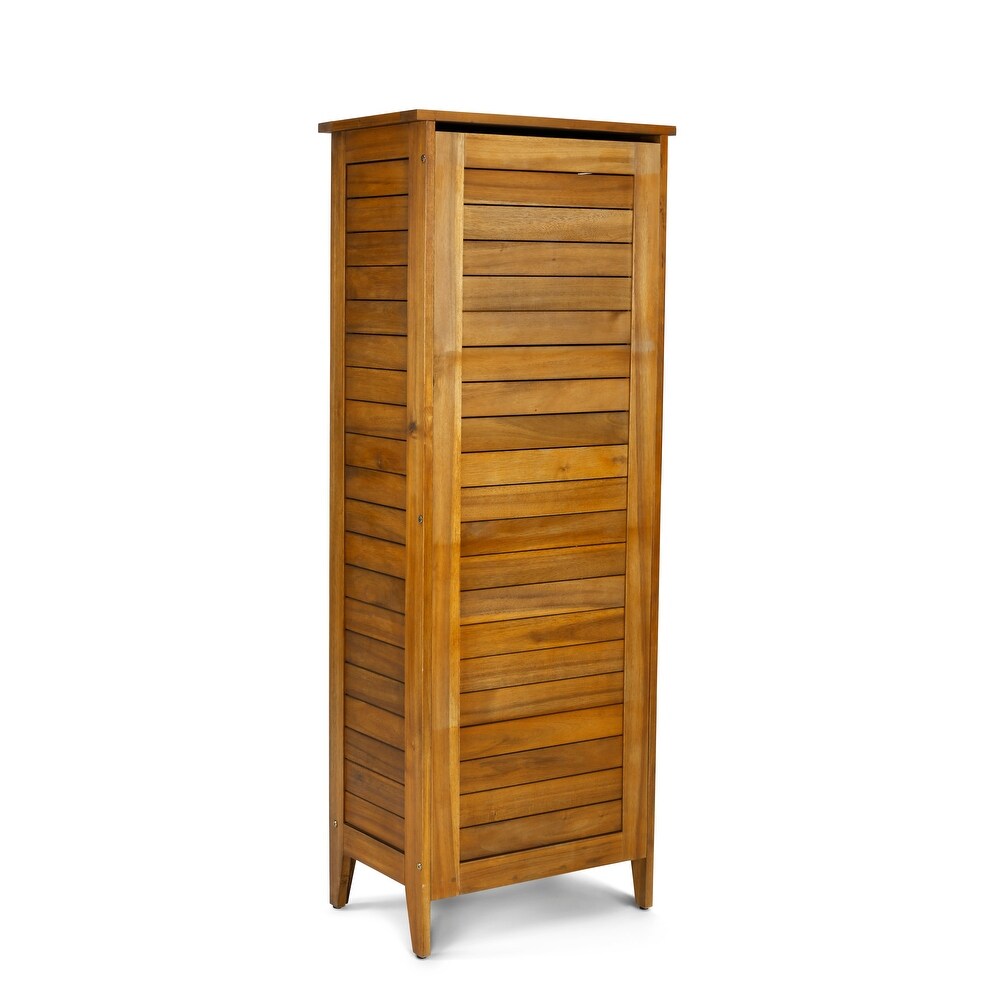 Maho Outdoor Golden Teak Single Door Storage Cabinet