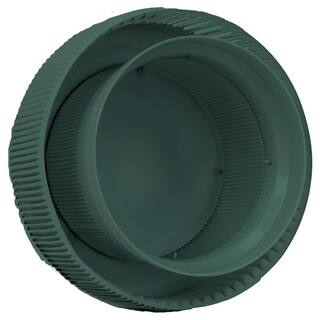 Active Ventilation 10 in. D Aluminum Aura PVC Vent Cap Exhaust Static Roof Vent with Adapter for Sch. 40 or 80 PVC Pipe in Green AV-10-PVC-GR