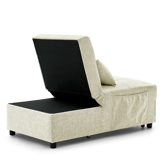 Folding Ottoman Sleeper Sofa Bed  4 in 1 Function ...