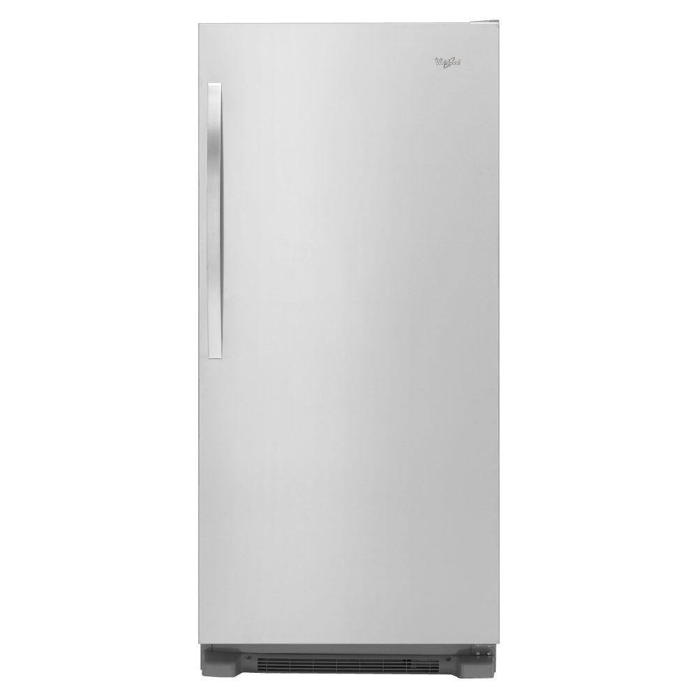 Whirlpool 17.7 cu. ft. SideKicks Freezerless Refrigerator in Monochromatic Stainless Steel WSR57R18DM