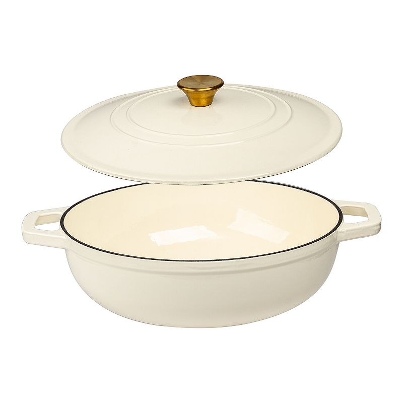 Premium Enameled Cast Iron Dutch Oven Braiser